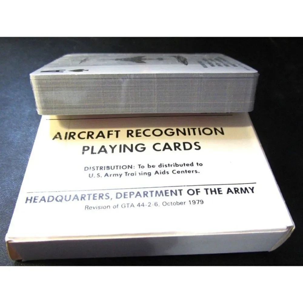 1979 Aircraft Recognition Playing Cards SEALED Training Aid Army Department - Picture 3 of 3